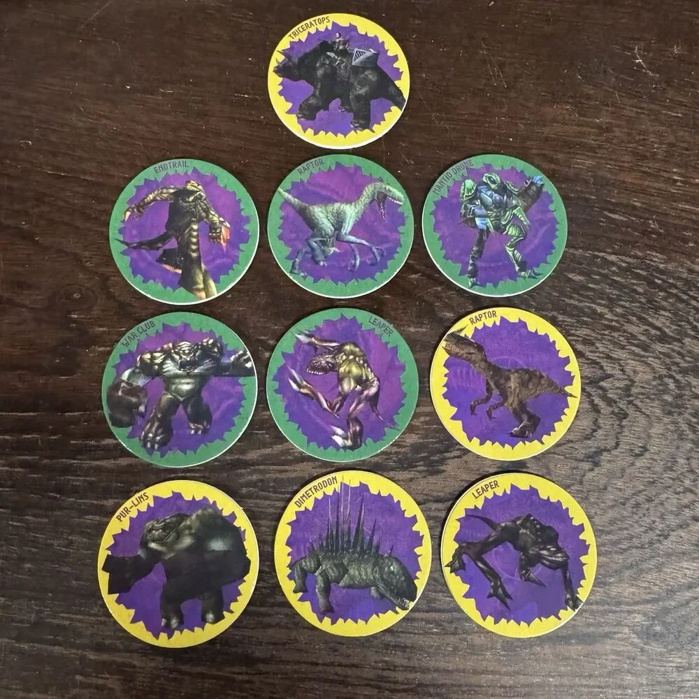 Turok 2 Seeds of Evil POG Set Limited Run Games LRG Collector Caps New